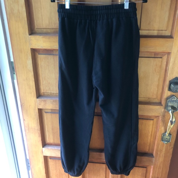 Quince Black 💯 Organic Cotton Sweatpants Sz Sm - Picture 3 of 7